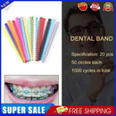 Orthodontic Ties Rings Non-latex 20 Stick Ligature Ties Tool Assorted for B
