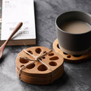 Placemat Anti-scald Mat Tea Cup Mats Wood Pads Lotus Root Slice Coffee Mug Pad