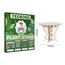 Flower Pot Base Holder Wood Plant Succulent Display Stand Shelf (Butterfly)