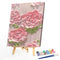 DIY Digital Picture Pink Flowers Frameless Oil Painting By Number Handicraft