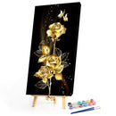 Flower Oil Paint By Numbers Canvas Picture DIY Wall Art Craft Home Decorations