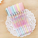 1pc Highlighter Pastels Colorful Ink Rainbow Color Gel Fa Go Color E6J8 Y7R3