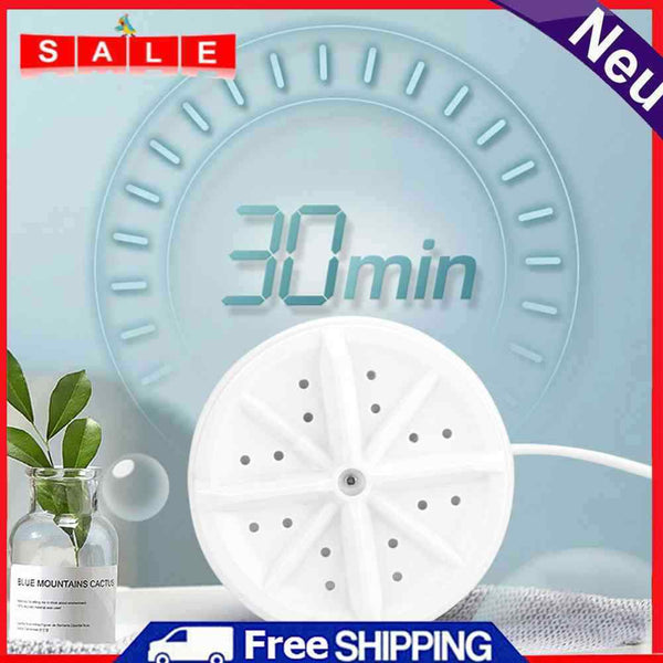 USB Powered Mini Washer Spinning Rotating Turbo Washer Portable for Travel Home