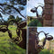 Art Hanging  Metal  Peeping Cow Ornaments Outdoor Garden Adornment Decor hot.
