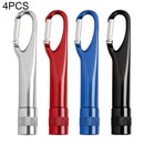 Aluminum Alloy Electronic Lamp Mini Flashlight Key Ring Carabiner Torch Bright