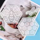 Coaster Molds 2 Pack Bee Honeycomb Silicone Molds for Epoxy Casting Home De