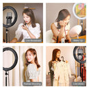 Light Video Light Kits with 110cm Tripod Holder Fill Lamp For Tik Tok YouTube