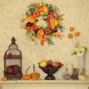 Fall Peony and Pumpkin Wreath Year Round Wreath Artificial Fall Wreath_