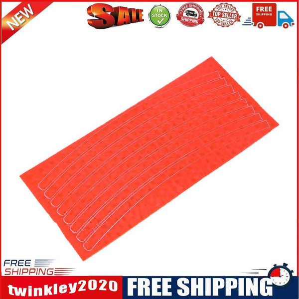 Bike Bicycle Cycling Motorcycle Wheel Tire Tyre Reflective Stickers(Orange)