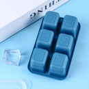 Ice Tray Mould Silicone Soft Bottom Square Ice Cube Mold with Lid Accessories