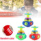 LED Light Up Flashing UFO Spinning Top Funny Music Gyro Christmas Gift Kid x 1#