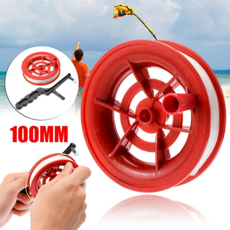 Kite Line Winder Reel Grip Wheel & 100M Nylon String Kite L3 Flying Line Y2J2