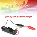 5pcs 1.5V Power Battery Holder Storage Case Box 1 Slot AA Batteries Container
