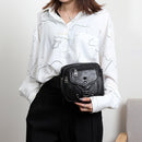 Casual Large Capacity PU Crossbody Packs Multi-Pockets Women Rivets Shoulder Bag