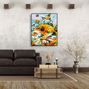 Painting By Numbers DIY Insect Sunflower Hand Painted Canvas Oil Art Picture Kit