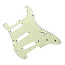 3Ply SSS 11 Holes Strat Electric Guitar Pickguard for FD (Dark Green) Newly