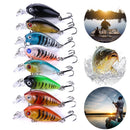4.5cm 4g Wobbler Fishing Lure Crankbait Mini Bait Fishing Tackle (8pcs)