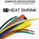 164Pcs/Set Heat Shrink Tubing Kit Shrink Assorted Polyolefin FAST K0D1