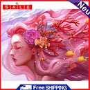 Coral Girl Oil Paint By Numbers Kits DIY Picture for Adults Children No Frame