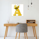 5D DIY Full Drill Round Shape Bee Rhinestone Diamond Drawing Home Decoration