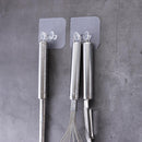 Transparent Wall Power Plug Hook Socket Holder Storage Hanger Wire Bracket