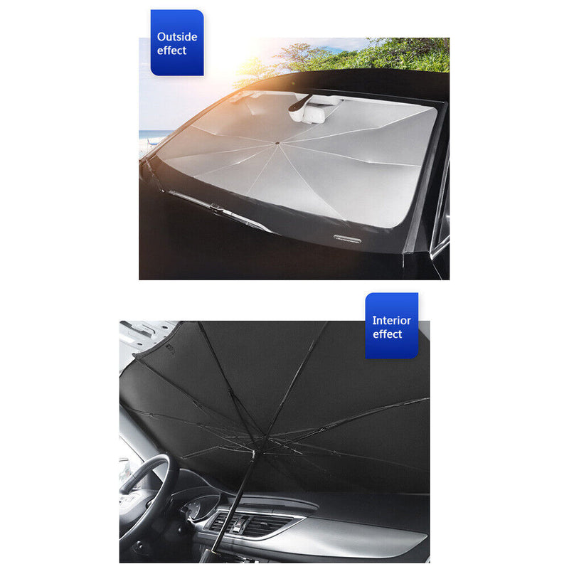 Car Auto Windshield Sun Shade Umbrella Foldable Sun Visor UV Protector (L) Newly