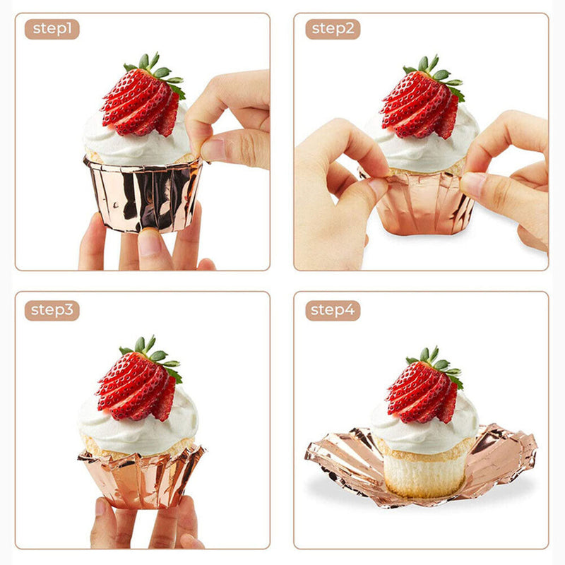 50pcs Cupcake Liner Baking Cup for Wedding Party Oilproof Muffin Cupcake Pape