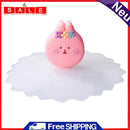 Transparent Cherry Silicone Cup Cover Cartoon Heat-Resistant Dustproof Reuse Lid