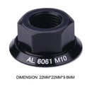 1pc Drum Hub Nuts M10 Fixed Gear MTB Road Folding Bike Screw Bolt (Black) Newly