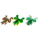 5pcs Frog Bionic Fishing Soft Lure Thunderfrog Black Fishing Bait (Brown)