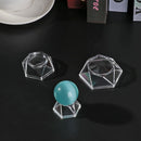 Ball Base Acrylic Display Stand Quartz Sphere Holder Transparent Pedestal