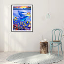 5D DIY Diamond Painting Kits Underwater World Full Round Drill Wall Decor Art