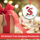 Christmas Hanging Pendant - Wooden Initials Christmas Tree Hanging Decorations