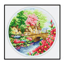 DIY 11CT Cross Stitch Stamped Spring Scenery Needlework Kit 35x35cm (5253) Newly