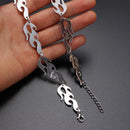Trending Hip Hop Rock Jewelry Accessories Fire Flame Necklace Wave Sun Choker