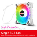 COOLMOON AS2 12cm Hydraulic Bearing RGB Computer Case Cooling Fan (White)