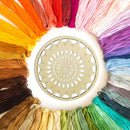 Hollow Wooden DIY Embroidered Thread Board Home Cross Stitch Needle Hoop Boar