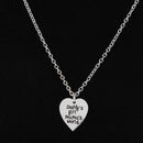 3pcs/Set Daddy Girl Mama Pendant Love Necklace+2 Key Chains Jewelry Gifts