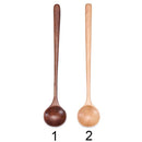 Japanese-Style Porridge Long Handle Soup Scoops Wooden Spoon Tea Spoons