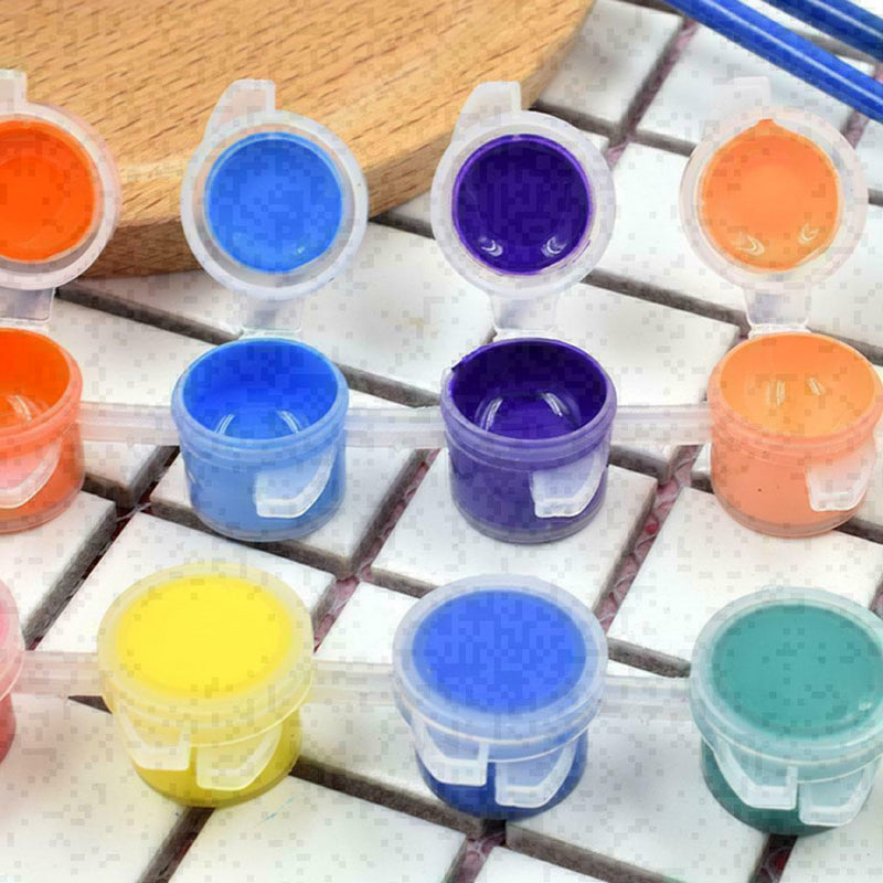12 Colors/Set Artist Paint Watercolor Draw Painting Pen Tube Box L6C0 G5W1 N4L6
