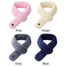 Electric Heated Scarf USB Intelligent Neck Warmer for Cycling Camping (Grey)