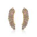 Charm Elegant Leaf Earrings Stud Earring Crystal Earrings Dangle Drop Earrings