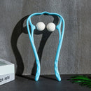 Hand Roller Neck Shoulder Dual Trigger Point Self Massager Relieve (Blue) Newly
