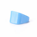 Color Oil Geometric Hand-painted Jelly Open Rings Women Party Jewelry (E) Newly
