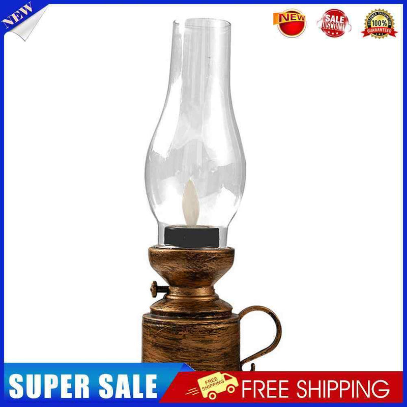 Retro LED Flameless Candle Lights Electronic Tealights Ornament (Bronze)