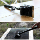 2 in1 BBQ Grillbürste Länge Reinigungsbürste Grill N1K4 W9N8 Metallborsten T0M0
