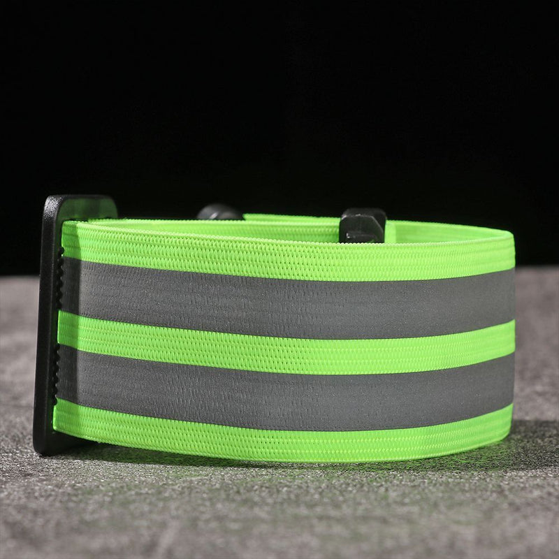 Wristband Cycling Reflective Strips Warning Armband Bicycle Bind Strap