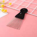 Metal Wide Teeth Afro Hair Comb Detangle Hairbrush for Hairdressing Styling