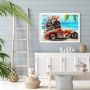 5D DIY Full Round Drill Diamond Painting Car Kit Home Decoration Art Craft