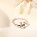 Women Opening Adjustable Gift Animal Rings Cute Ring Rabbit
